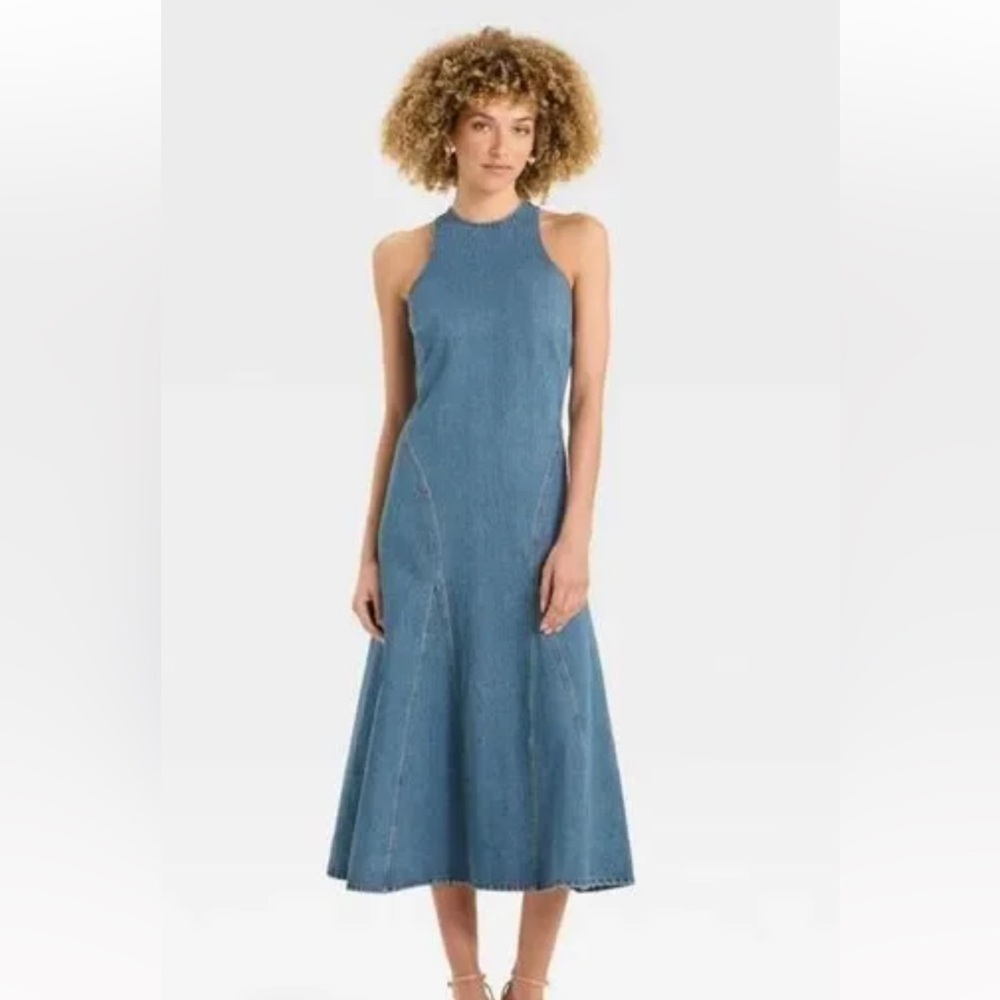 Future collective Denim Sleeveless Dress nwt sz 00